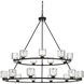 Cadence 21 Light 48 inch Black Chandelier Ceiling Light