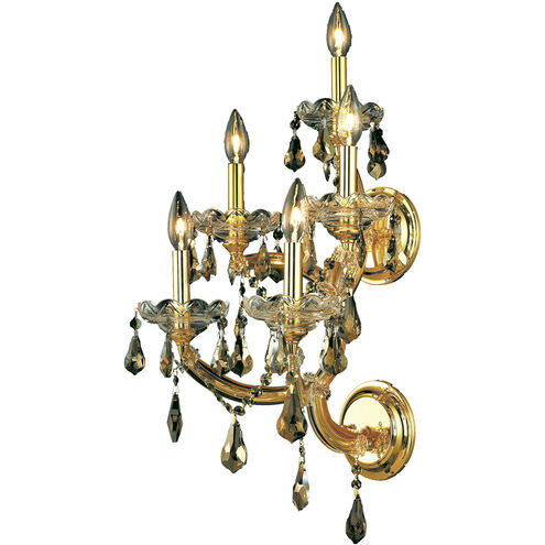 Maria Theresa 5 Light 12 inch Gold Wall Sconce Wall Light in Golden Teak
