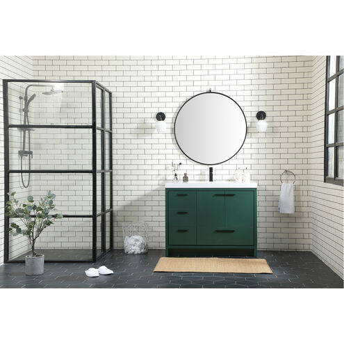 Wyatt 42 X 22 X 34 inch Green Vanity Sink Set