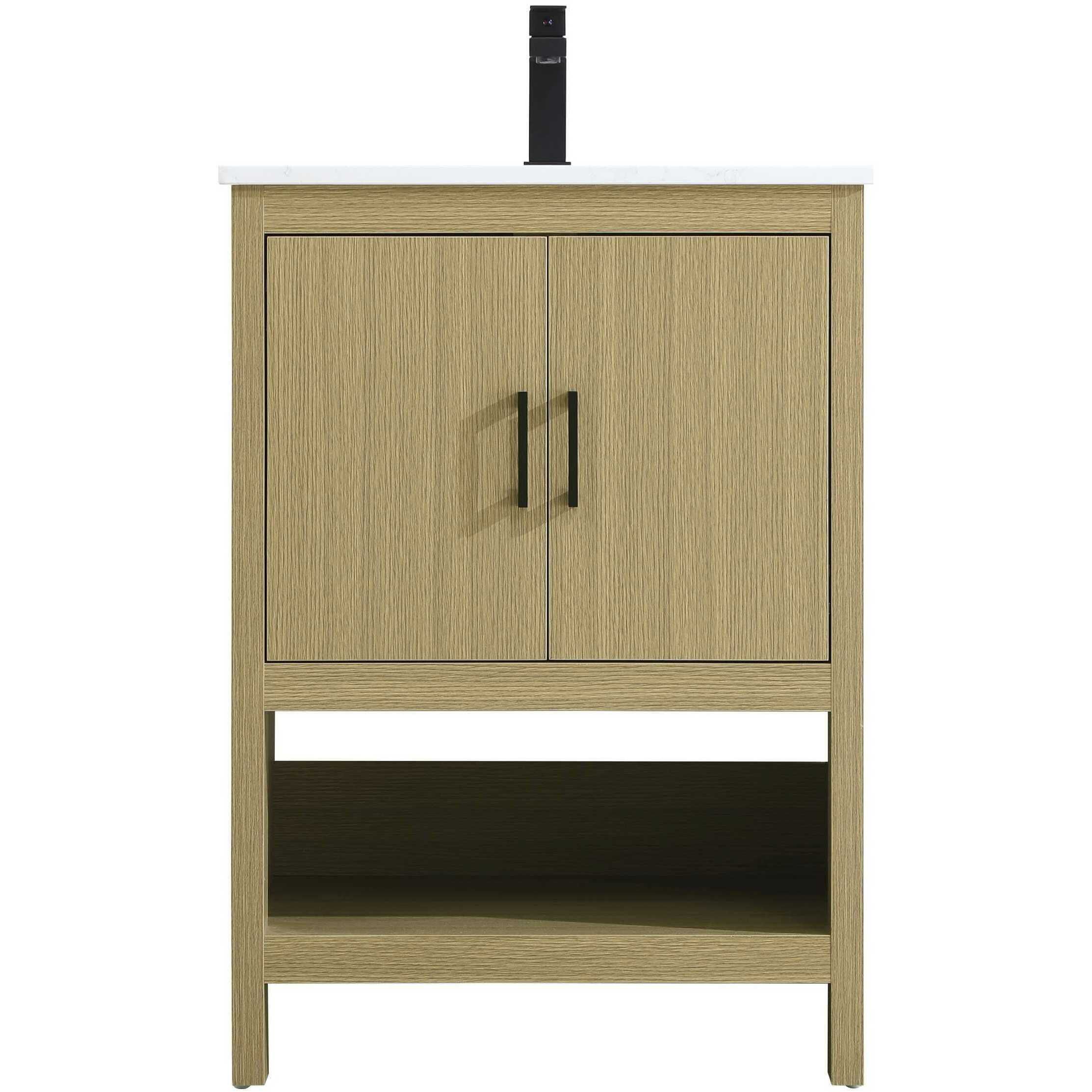 Ira 24 X 34 inch Honey Brown Bathroom Vanity Cabinet