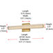 Bowen 1 Light 24 inch Satin Gold Wall Sconce Wall Light