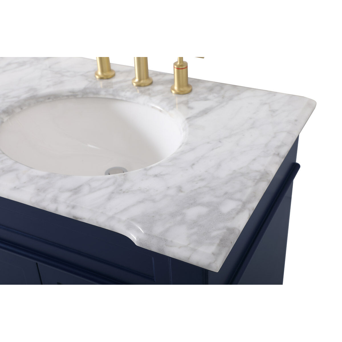 Wesley 72 X 22 X 35 inch Blue Vanity Sink Set