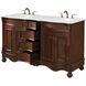 Windsor 60 X 21.5 X 35 inch Teak Vanity Sink Set