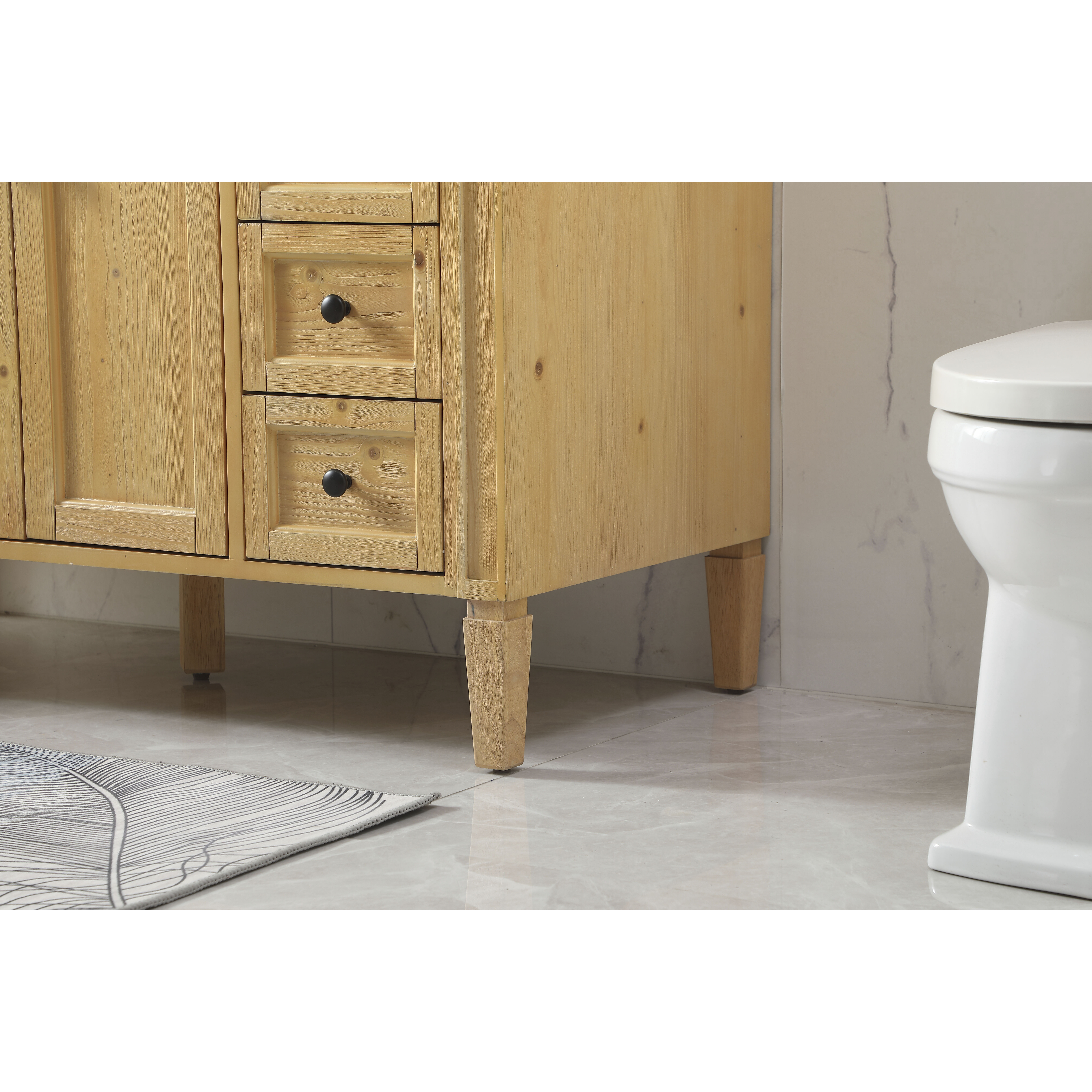 Park Avenue 48 X 21.5 X 35 inch Natural Wood Vanity Sink Set