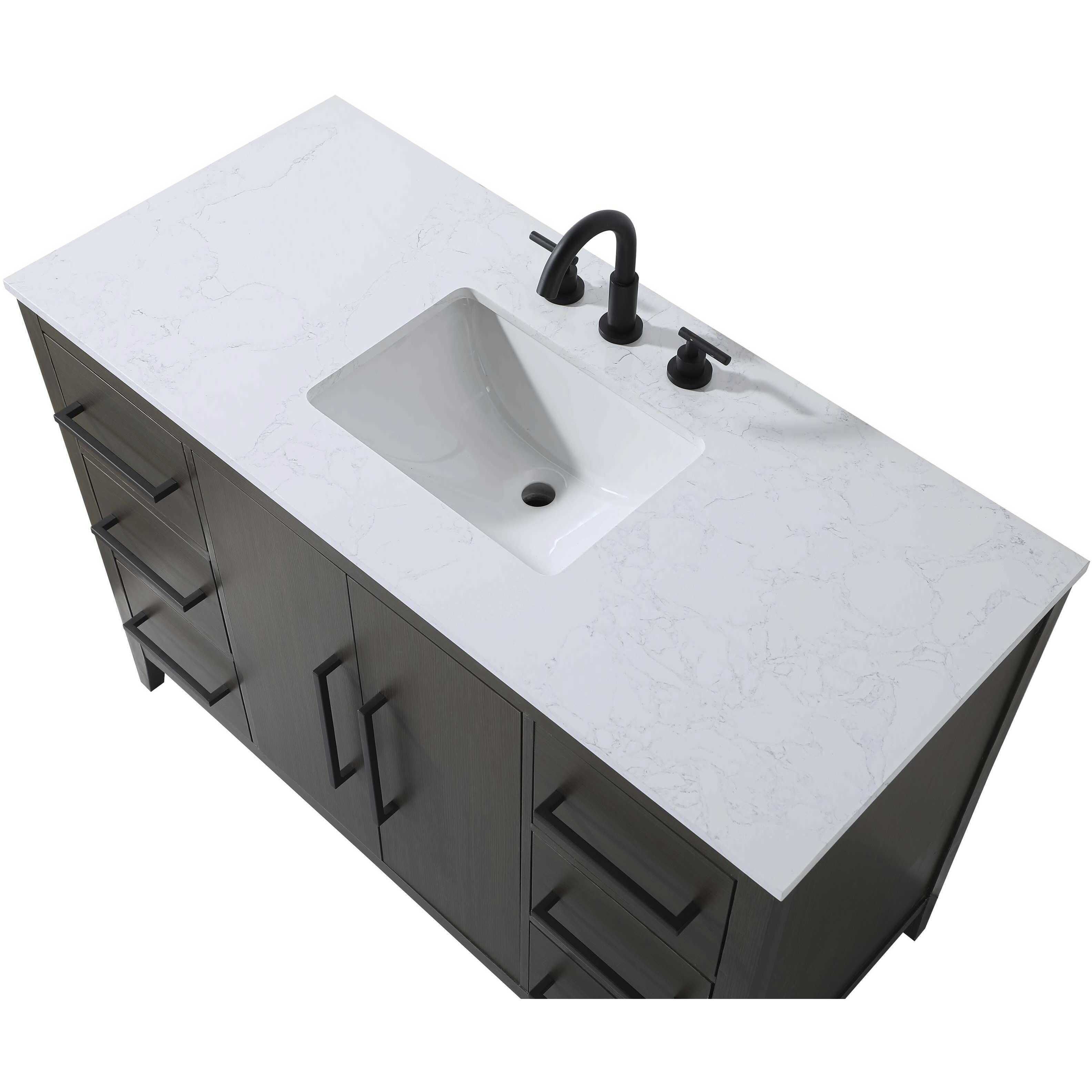 Millie 48 X 35 inch Mocha Brown Bathroom Vanity Cabinet