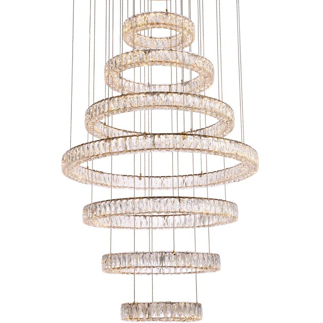 Monroe 7 Light 40 inch Gold Chandelier Ceiling Light