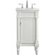 Lexington 19 X 18 X 35 inch Antique White Vanity Sink Set 
