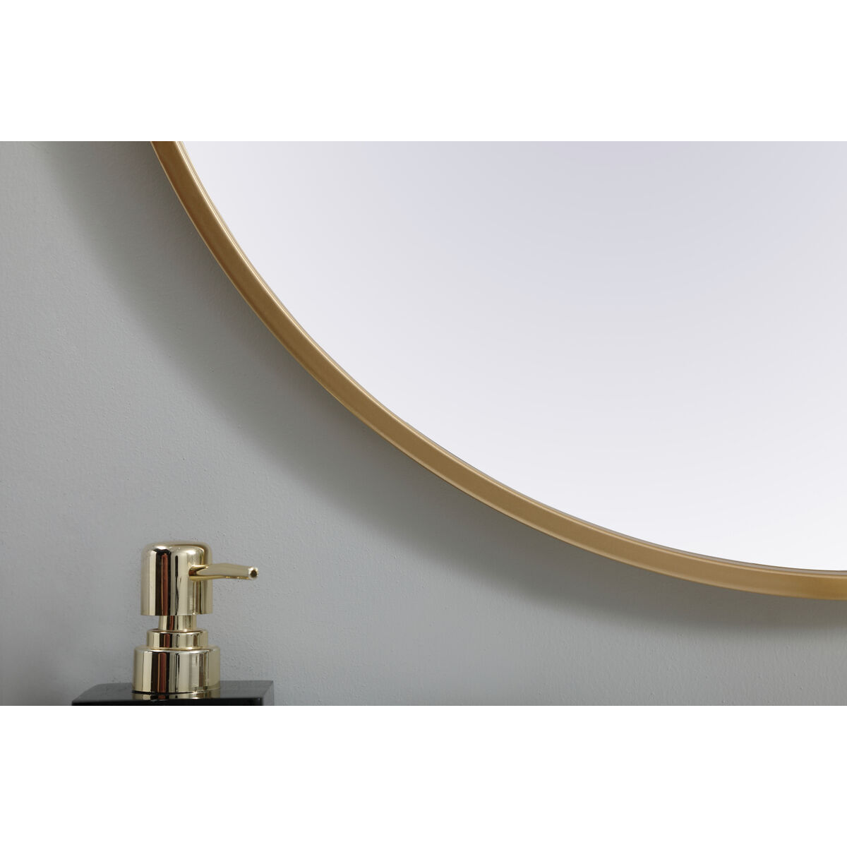 Asha 36 X 24 inch Brass Mirror in 24 x 36