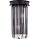 Sydney 2 Light 8 inch Matte Black Wall Sconce Wall Light in Clear, Urban Classic