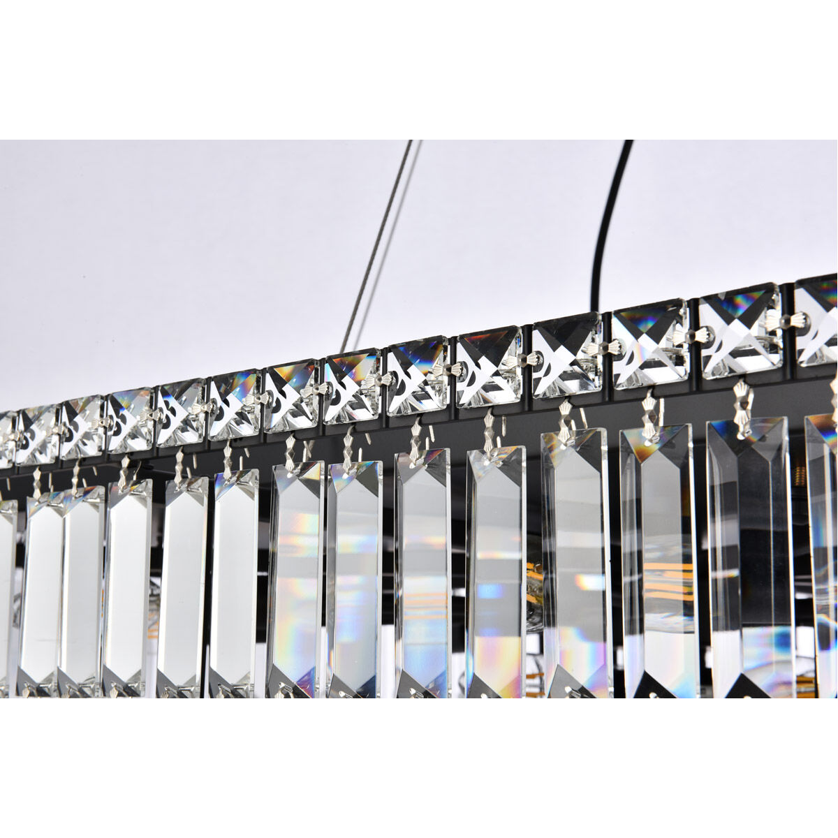 Maxime 12 Light 32 inch Black and Clear Chandelier Ceiling Light in Royal Cut