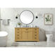 Americana 60 X 22 X 35 inch Natural Wood Vanity Sink Set