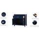 Adian Blue Bathroom Storage Cabinet