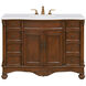 Windsor 48 X 21.5 X 35 inch Brown Vanity Sink Set