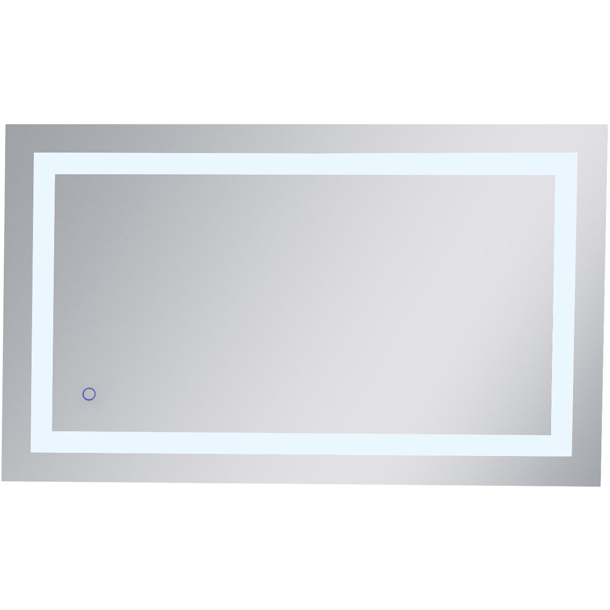 Helios 40 X 24 inch Silver Lighted Wall Mirror