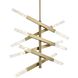 Ari 12 Light 17.5 inch Satin Gold Pendant Ceiling Light