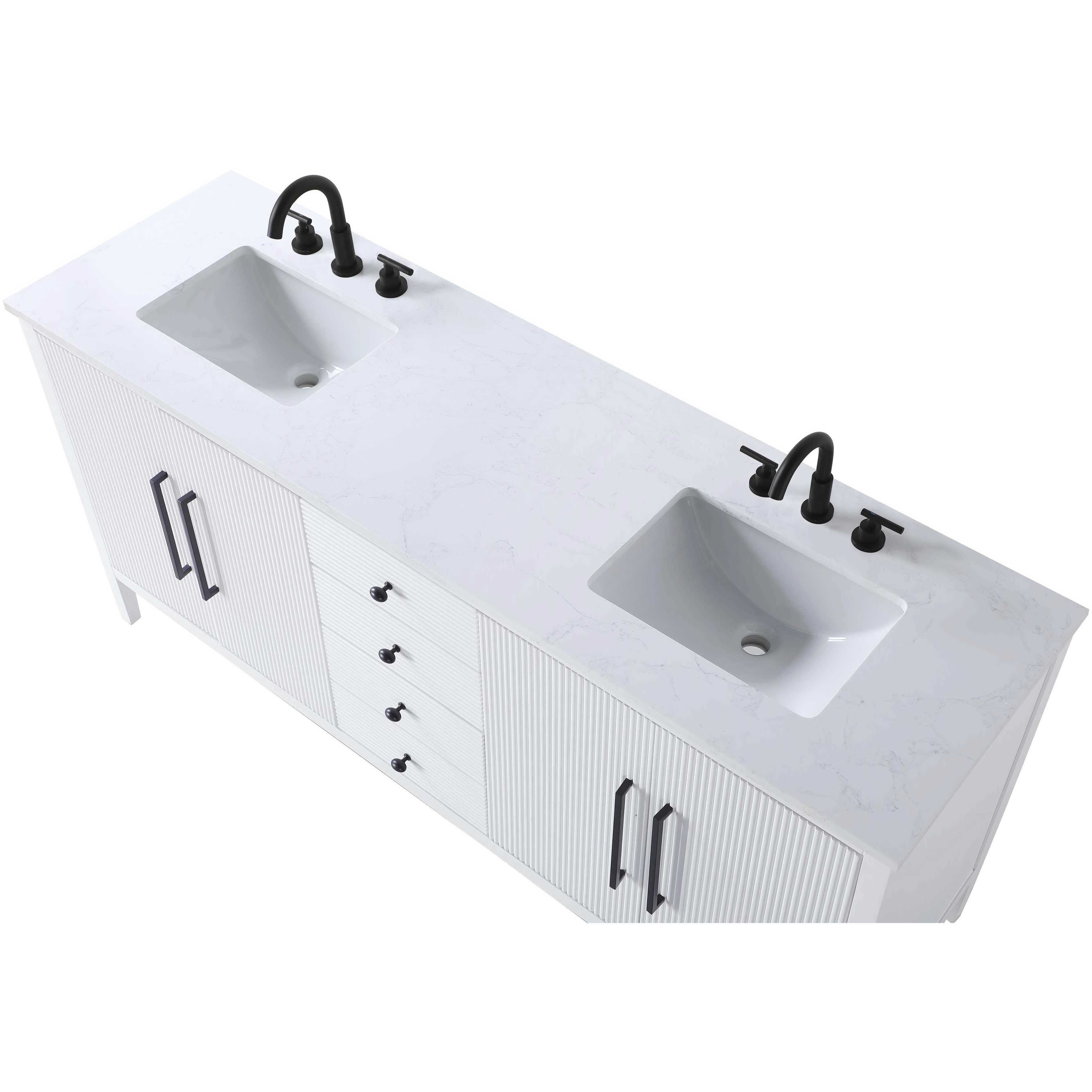 Blakely 72 X 34 inch White Bathroom Vanity Cabinet