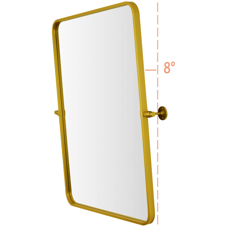 Everly 32 X 24 inch Gold Mirror