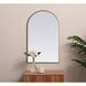 Ayra 36 X 22 inch Brass Mirror