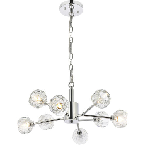 Graham 8 Light 24 inch Chrome Pendant Ceiling Light