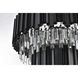 Willow 8 Light 24 inch Black Chandelier Ceiling Light