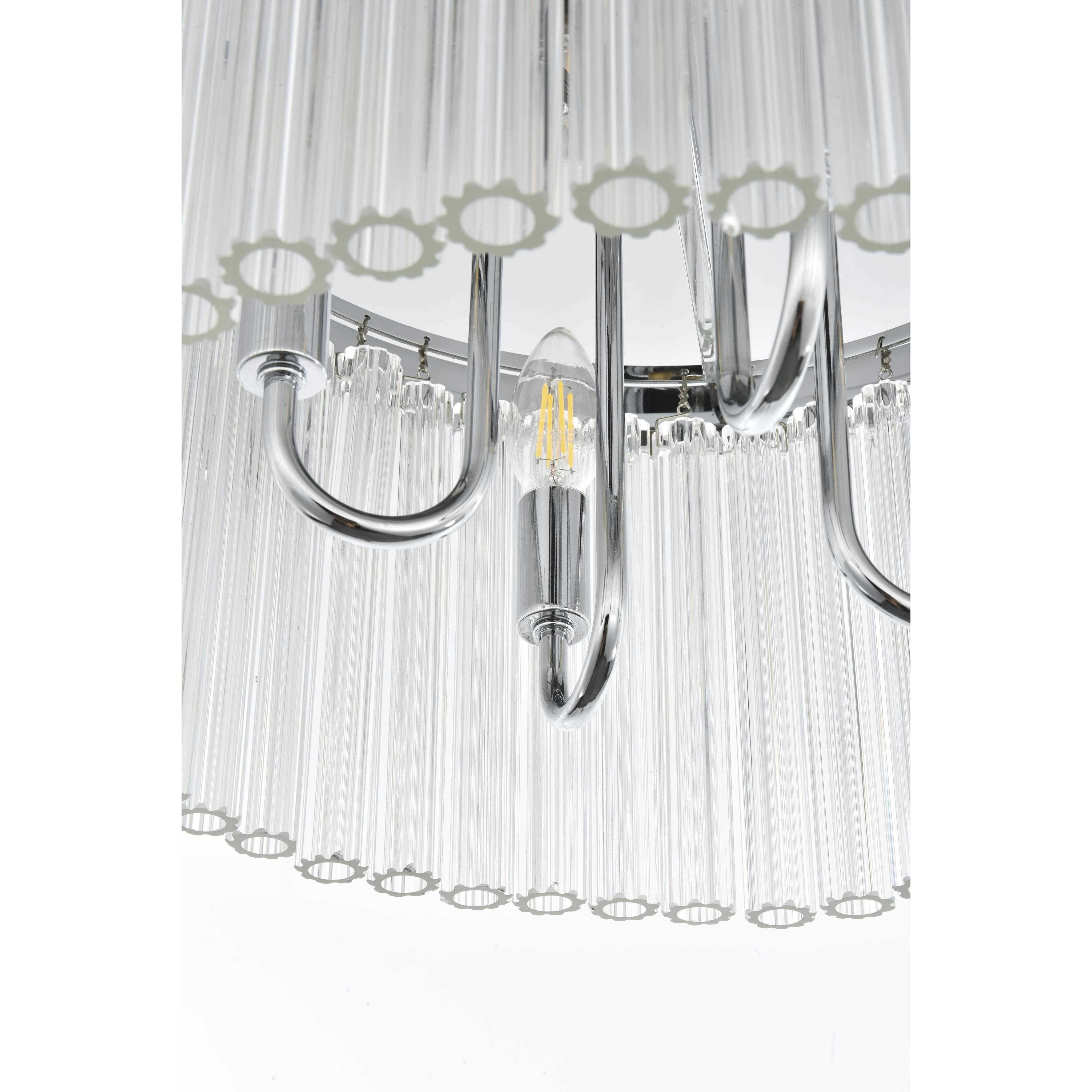 Harlow 4 Light 16 inch Chrome Flush Mount Ceiling Light