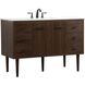 Cyrus 48 X 22 X 33.5 inch Walnut Vanity Sink Set in Not Included