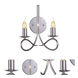Lyndon 2 Light 10 inch Polished Nickel Wall Sconce Wall Light, Urban Classic