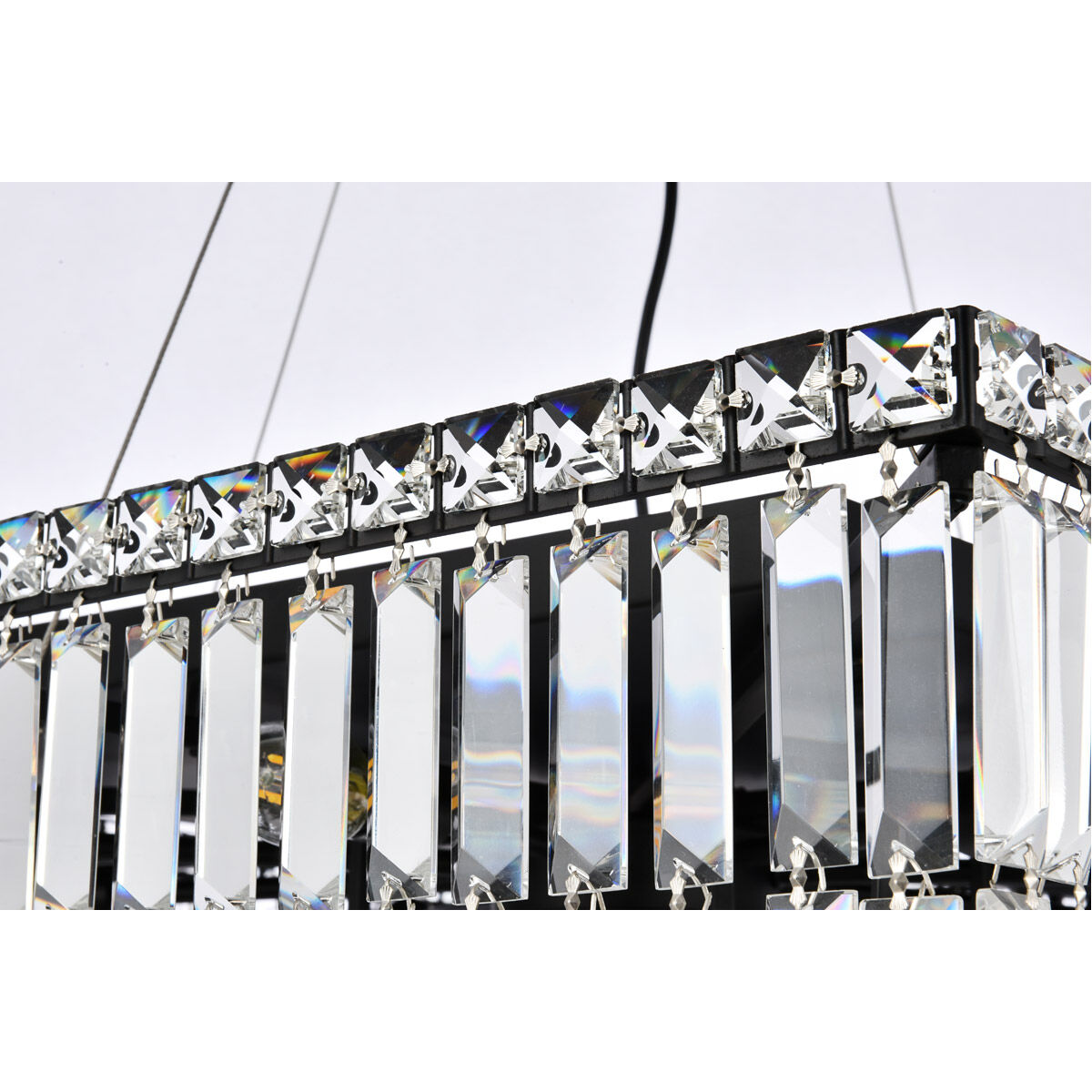 Maxime 12 Light 28 inch Black and Clear Chandelier Ceiling Light in Royal Cut
