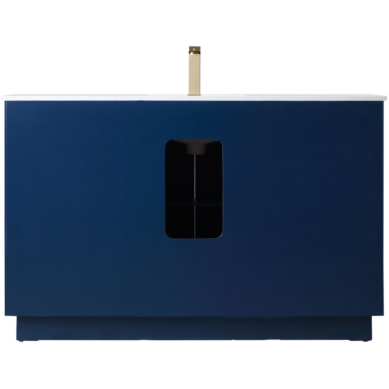 Hayes 54 X 22 X 35 inch Blue Vanity Sink Set