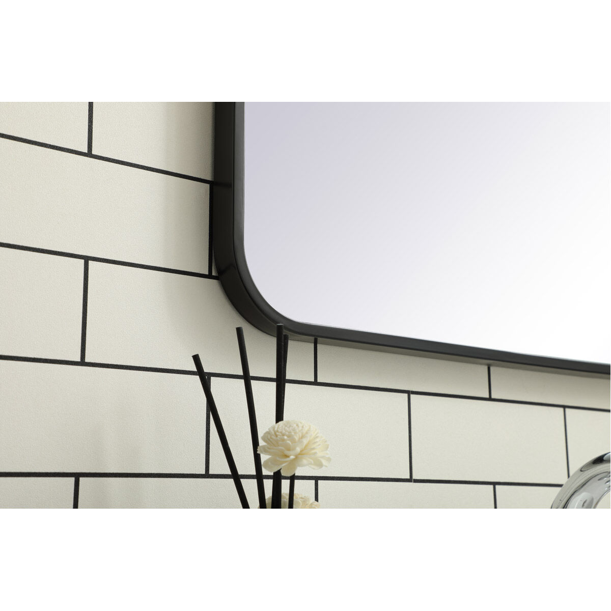 Evermore 36 X 20 inch Black Mirror