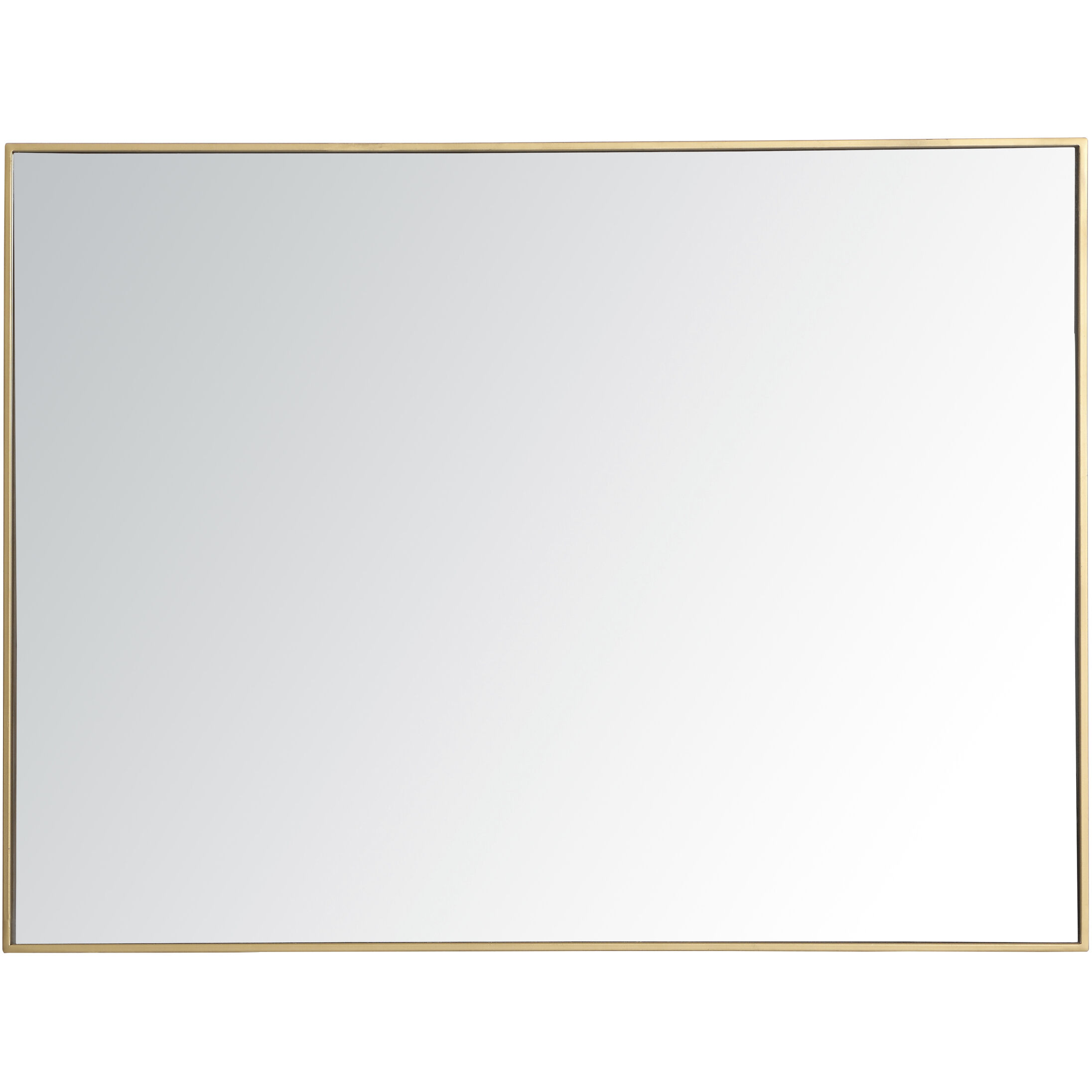 Monet 48 X 36 inch Brass Wall Mirror