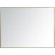 Monet 48 X 36 inch Brass Wall Mirror