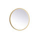 Pier 28 X 28 inch Brass LED Mirror