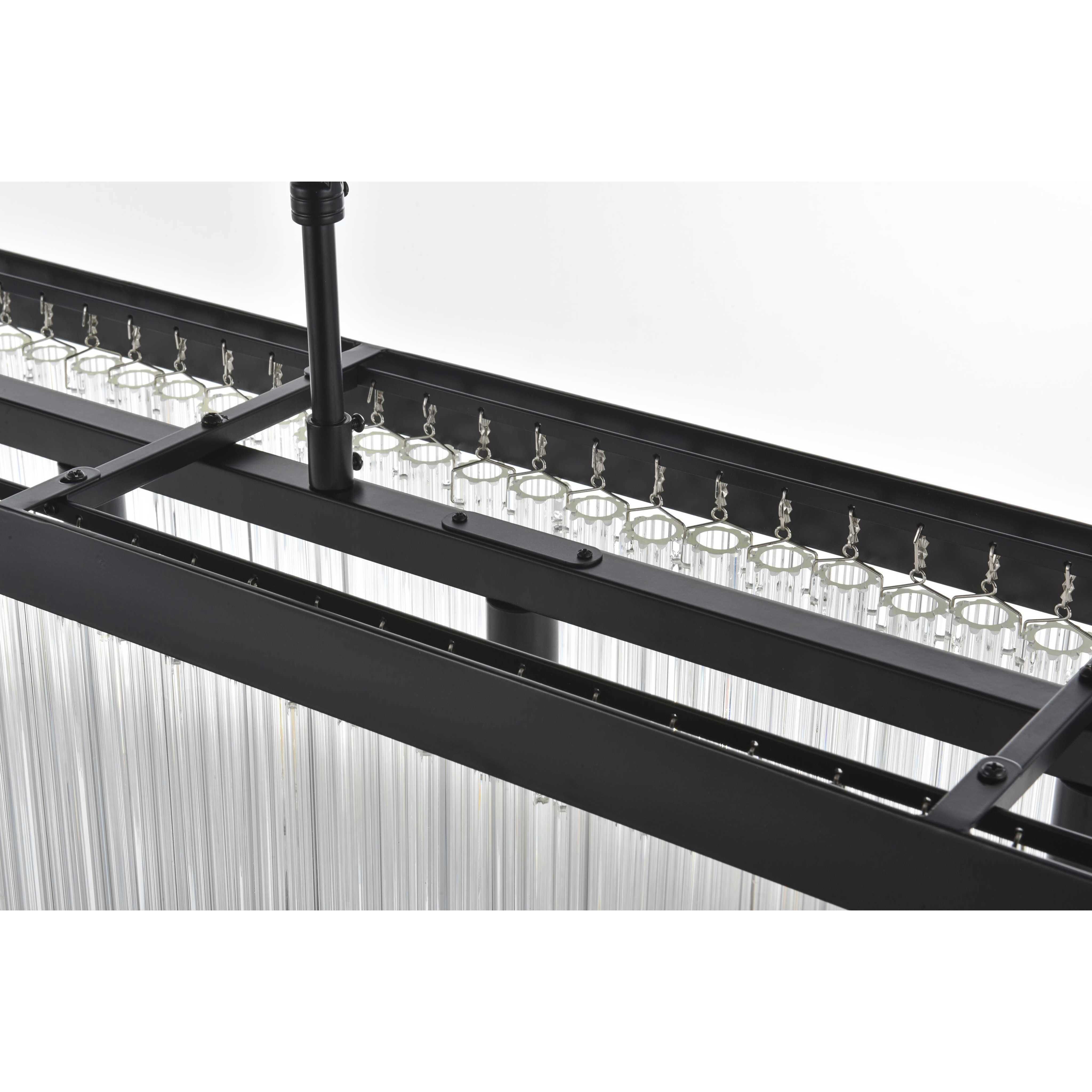 Harlow 6 Light 8 inch Black Chandelier Ceiling Light