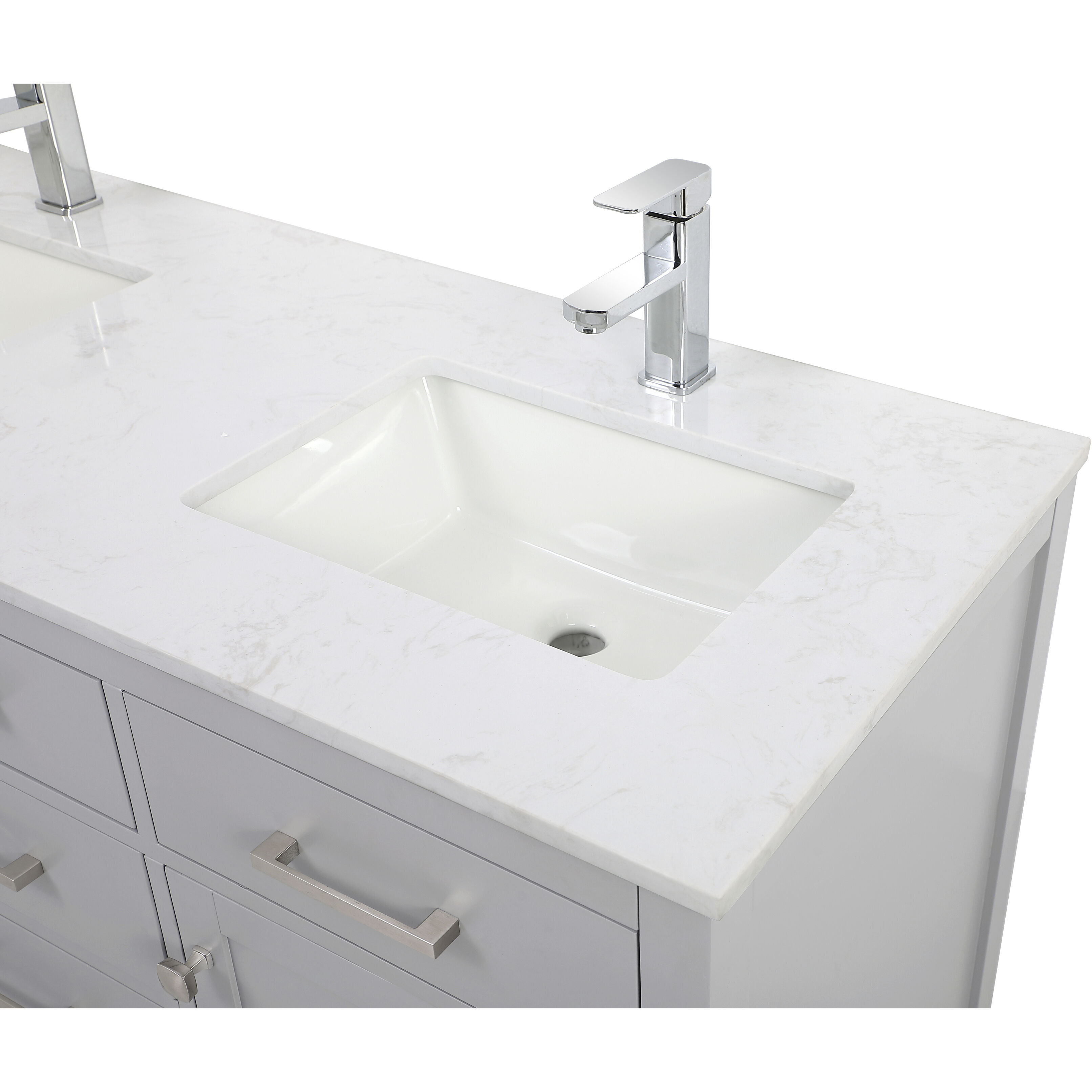 Lewis 54 X 22 X 34 inch Grey Vanity Sink Set