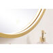 Pier 24 X 24 inch Brass LED Mirror