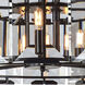 Monaco 8 Light 30 inch Flat Black Pendant Ceiling Light, Urban Classic