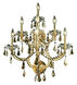 Maria Theresa 7 Light 22 inch Gold Wall Sconce Wall Light in Golden Teak