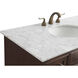 Americana 84 X 22 X 70 inch Teak Vanity Sink Set