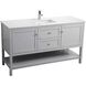 Heath 60 X 21.5 X 35 inch Grey Vanity Sink Set