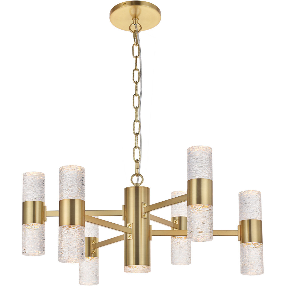Vega LED 26 inch Gold Pendant Ceiling Light