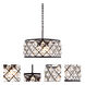 Madison 5 Light 20 inch Matte Black Pendant Ceiling Light, Urban Classic