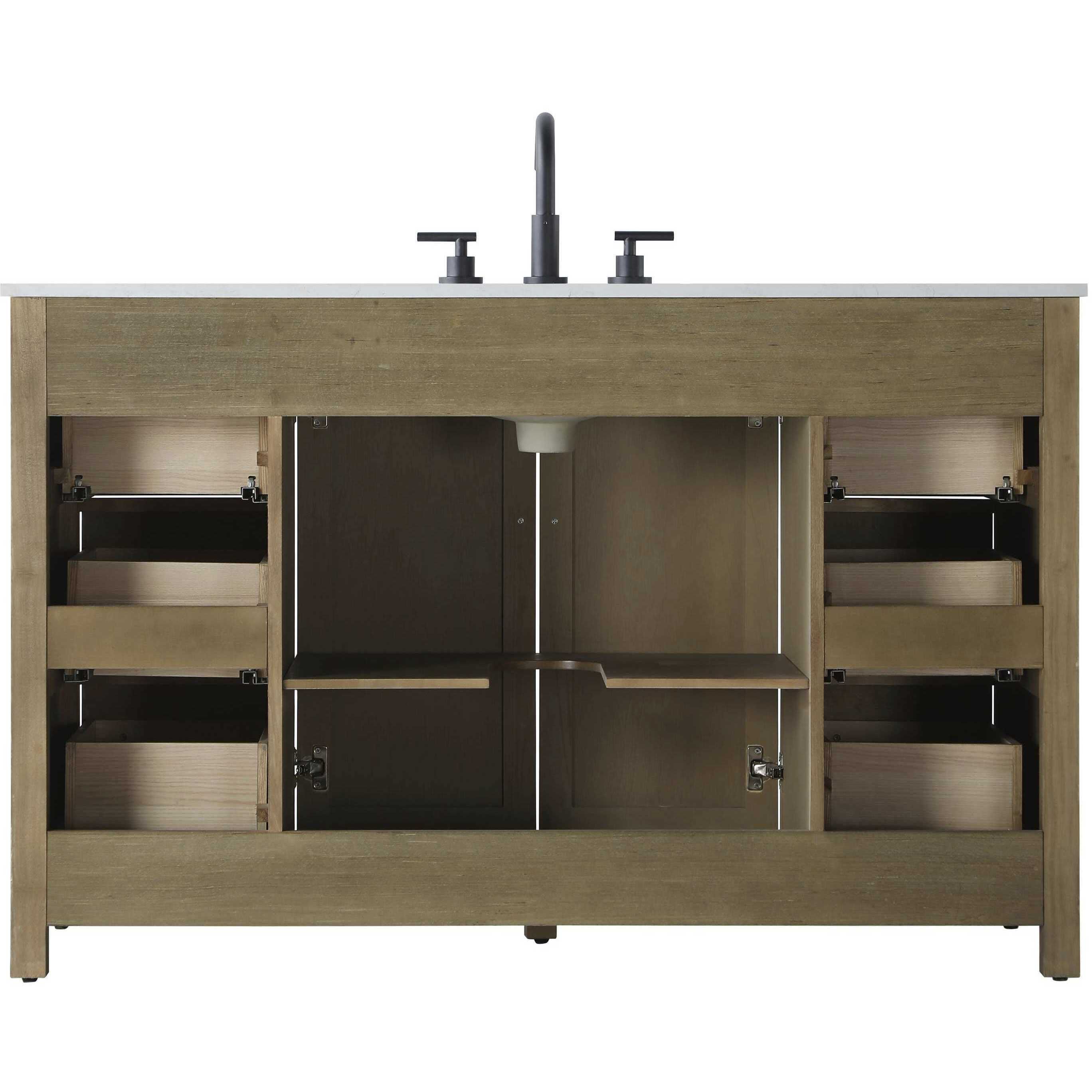Alina 54 X 34 inch Linen Oak Bathroom Vanity Cabinet