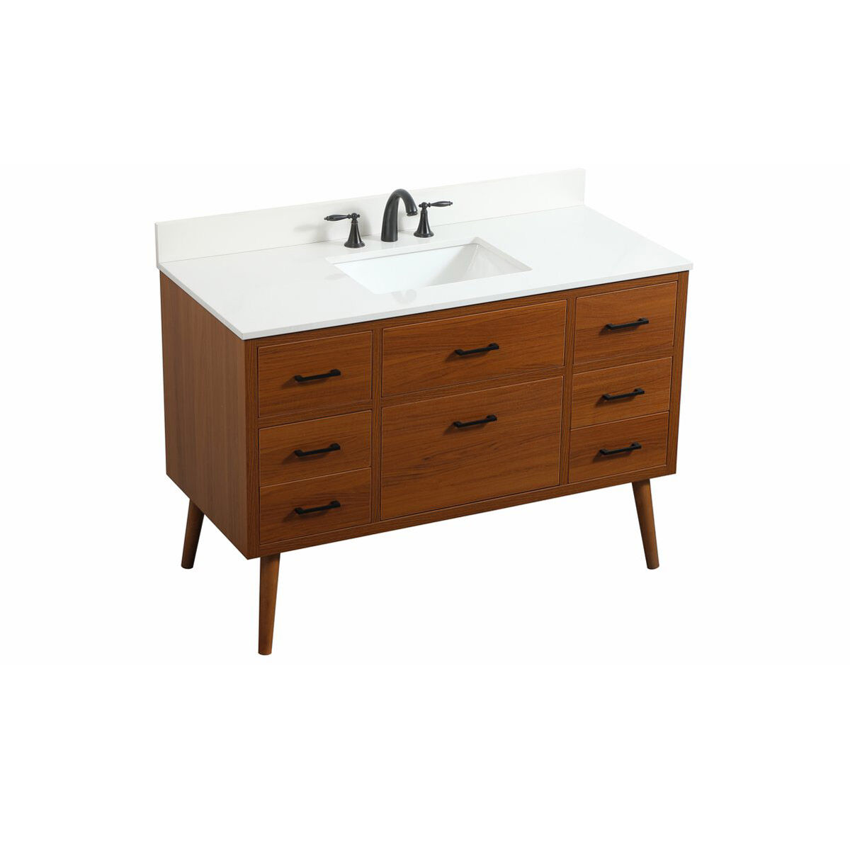 Boise 48 X 22 X 34 inch Teak Vanity Sink Set