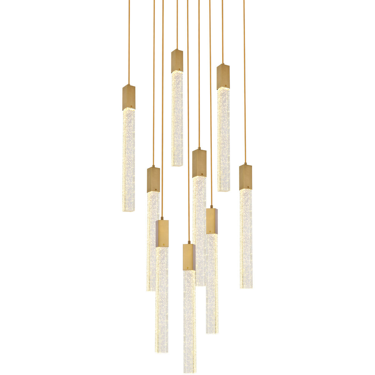 Weston 9 Light 20 inch Satin Gold Pendant Ceiling Light