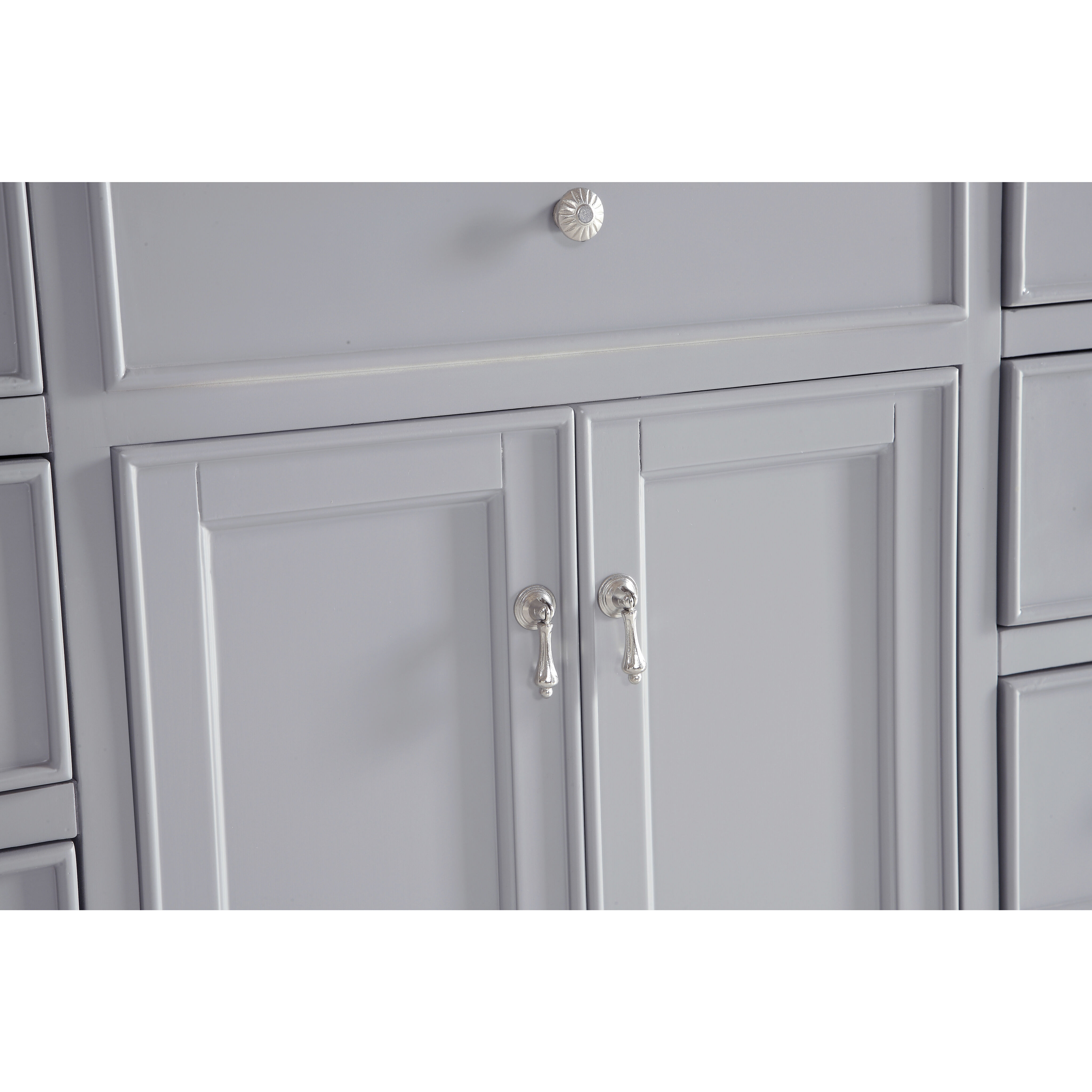 Otto 48 X 35 inch Light Grey with Cashmere White Granite Vanity Set