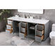 Hayes 84 X 22 X 35 inch Grey Vanity Sink Set