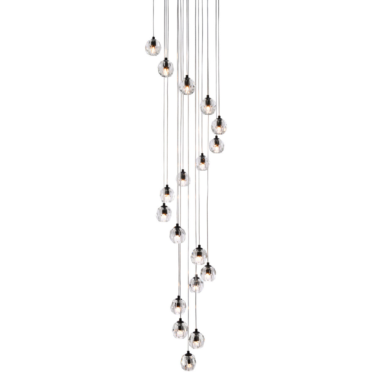 Eren 18 Light 20 inch Black Pendant Ceiling Light