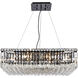 Maxime 12 Light 28 inch Black and Clear Chandelier Ceiling Light in Royal Cut