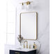 Evermore 32 X 24 inch Brass Mirror